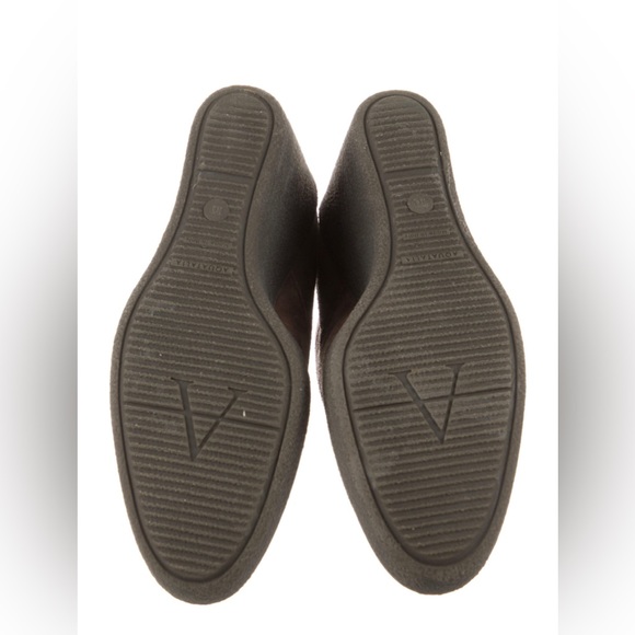 AQUATALIA Neutral Brown Suede Leather Lace Up Wedge Ankle Boot - sz 10 - Picture 5 of 6